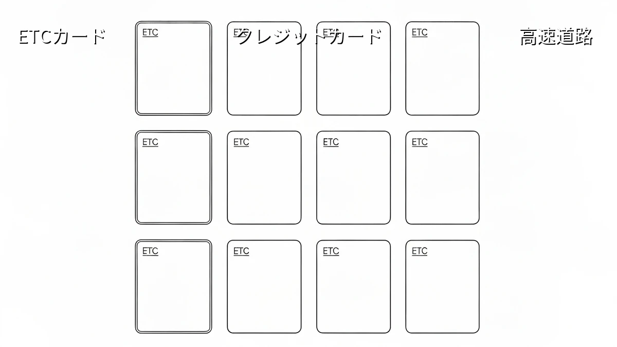 クレカ比較でETCカードの作り分け！目的別活用術